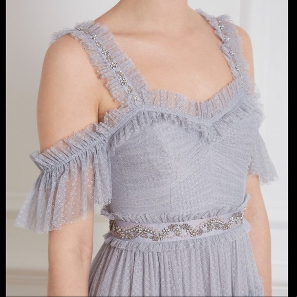 Needle & Thread Helena Dusk Blue Dress Gown - Picture 2 of 8